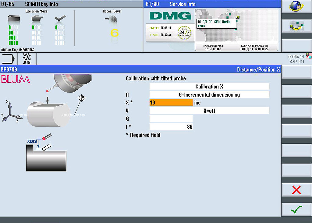 BLUM GUI (Graphical User Interface) enables graphical evaluation
