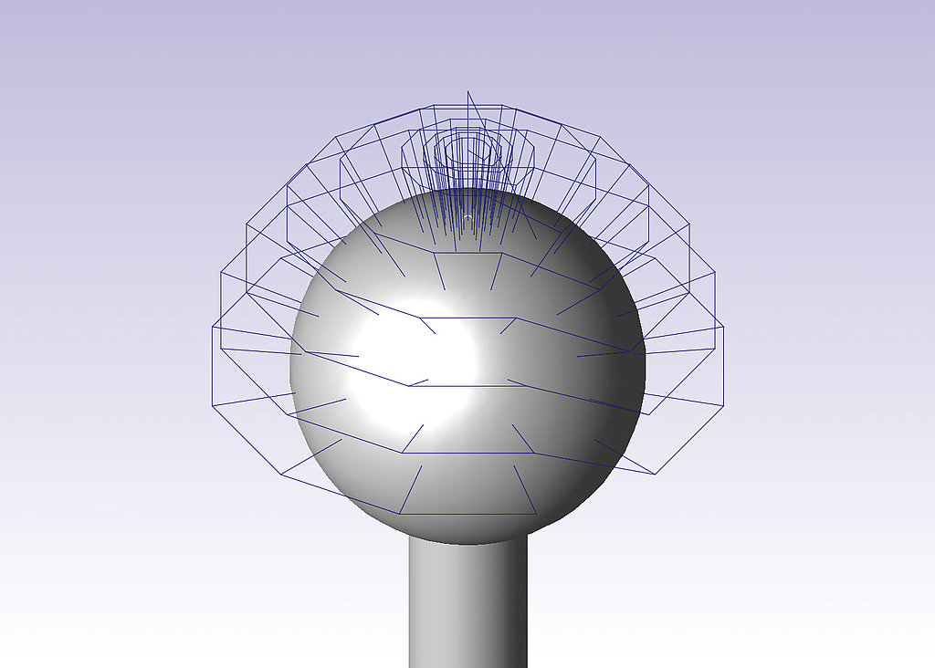 Calibration sphere for BLUM FormControl measuring software