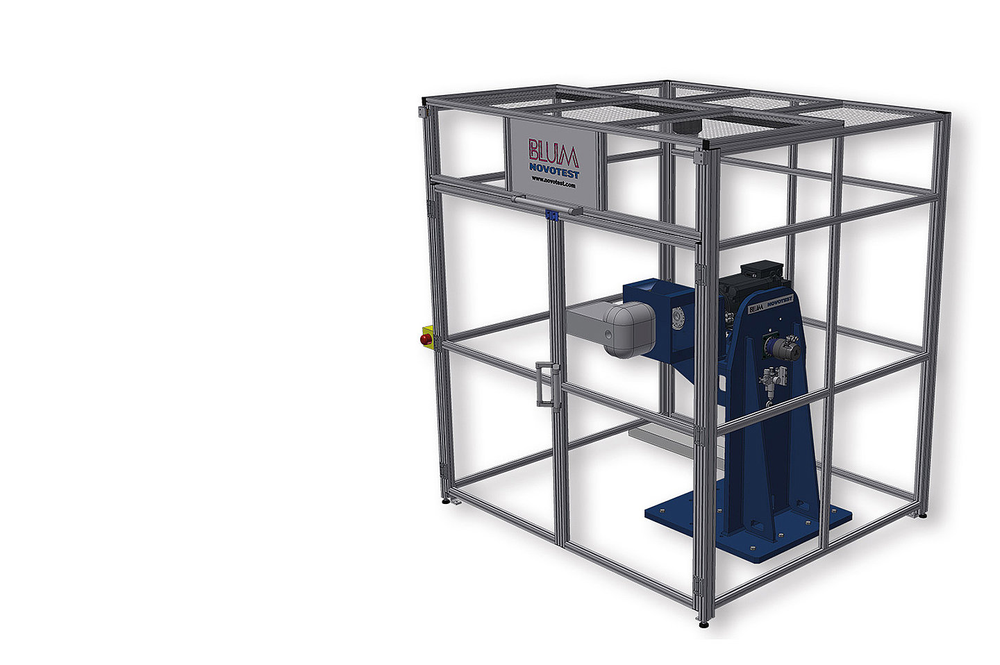 Swing test stand from Blum-Novotest for simulating the movements of a transmission 