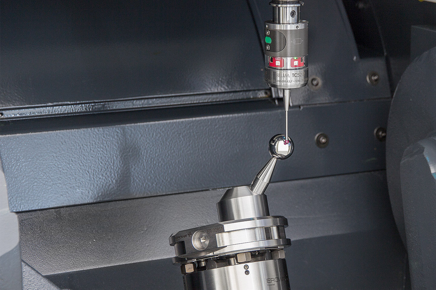 Measurement of 5-axis milling machines with BLUM measuring cycles