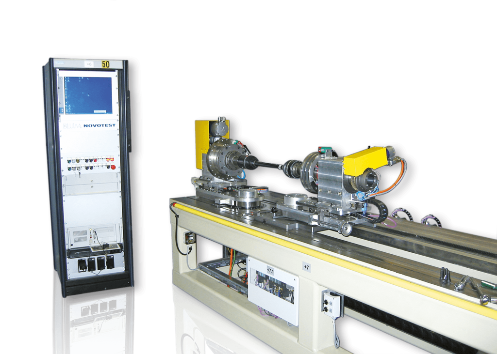 Blum-Novotest Funktionsprüfstand für Gelenkwellen Blum-Novotest Funktionsprüfstand für Gelenkwellen in der Komplettansicht