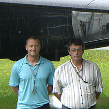 Walter Strohmeier und Heinz Baumgartner, Anwendungsbetreuer bei der MTU Aero Engines GmbH in München, Deutschland