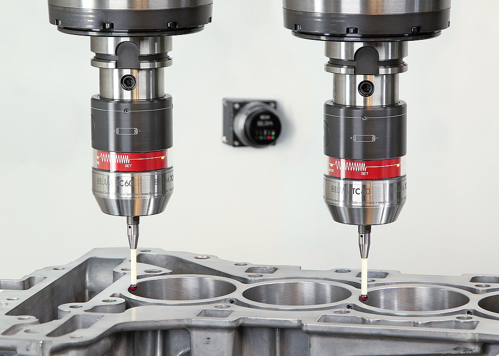 TWIN measurement on double-spindle machine with touch probe