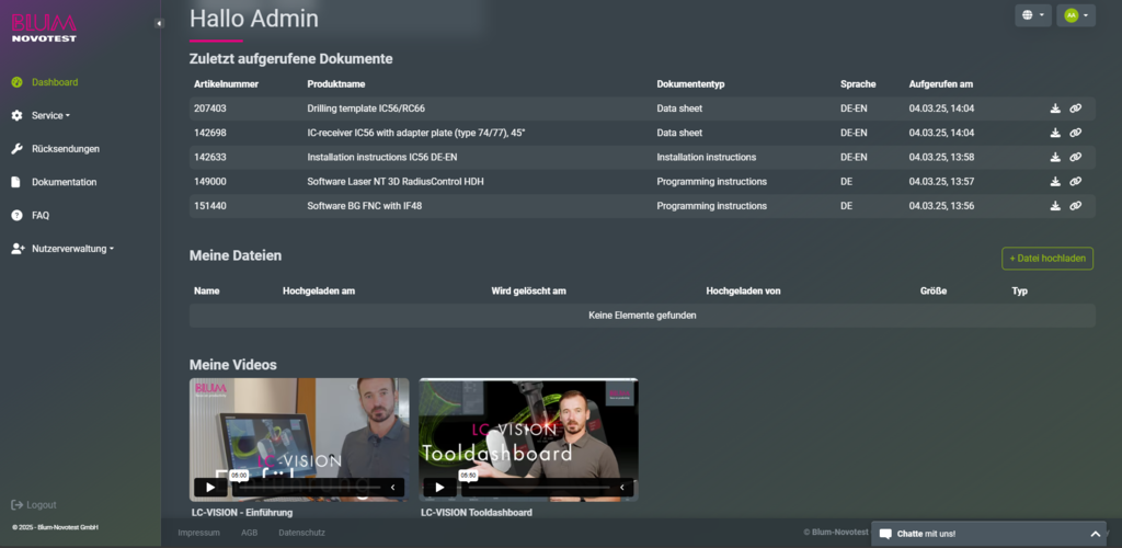 yourBlum Dashboard