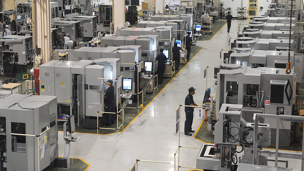 BLUM Messsysteme in der Fertigung von hochpräzisen BAZ BLUM berührungsloses Lasermesssystem bei Sodick Co., Ltd.