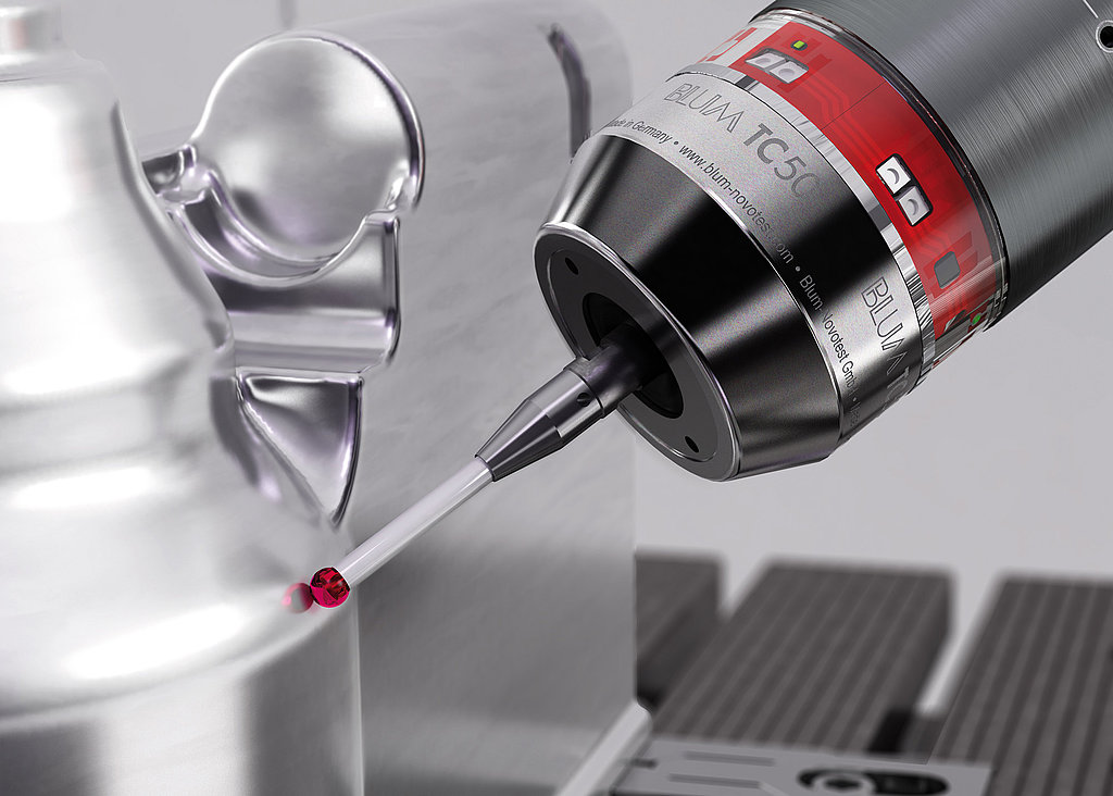 BLUM CNC-Messtaster an Freiformfläche