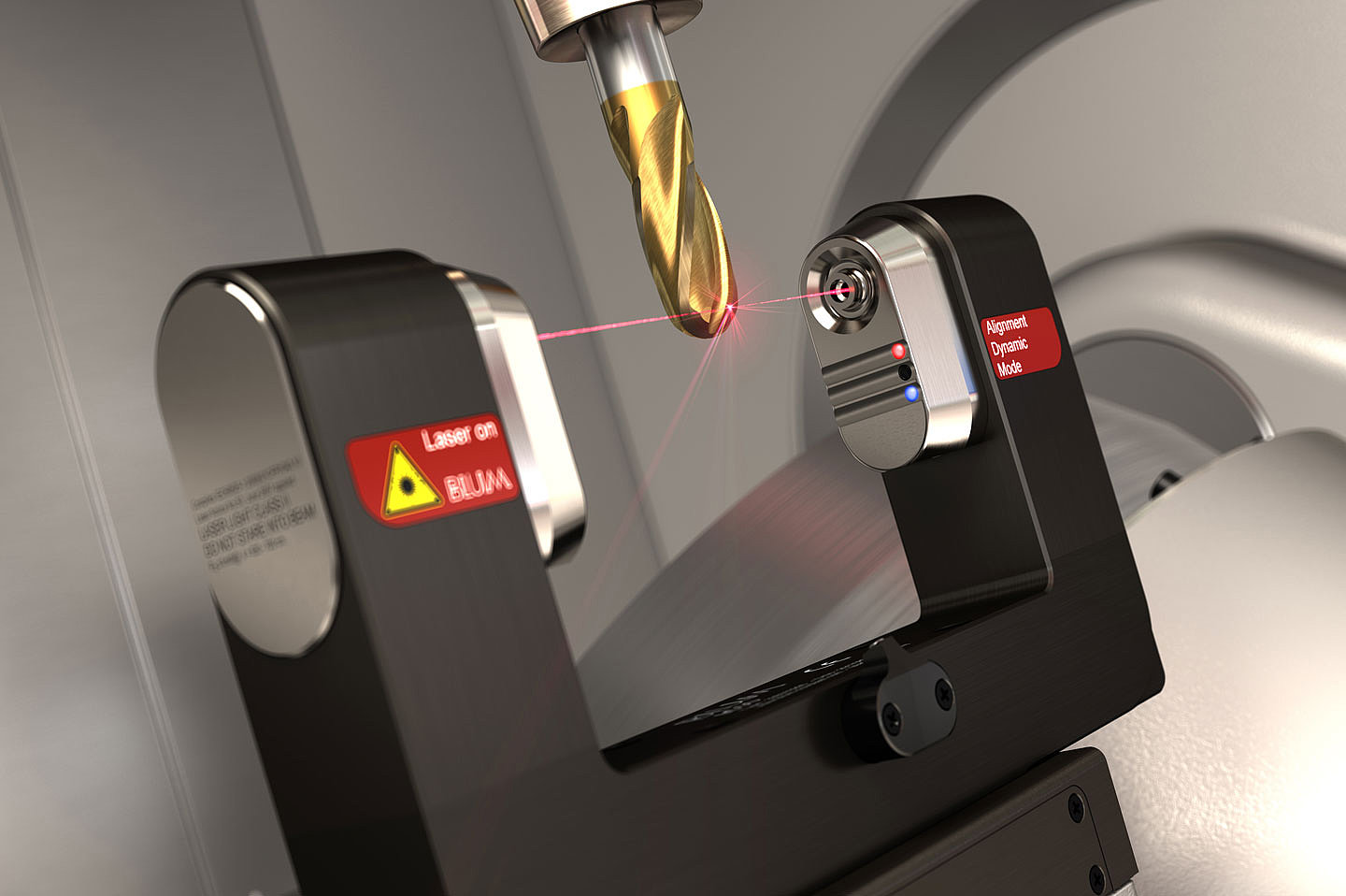 BLUM LaserControl in einer Werkzeugmaschine