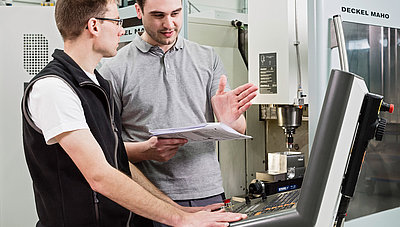 Work environment in Blum Novotest production