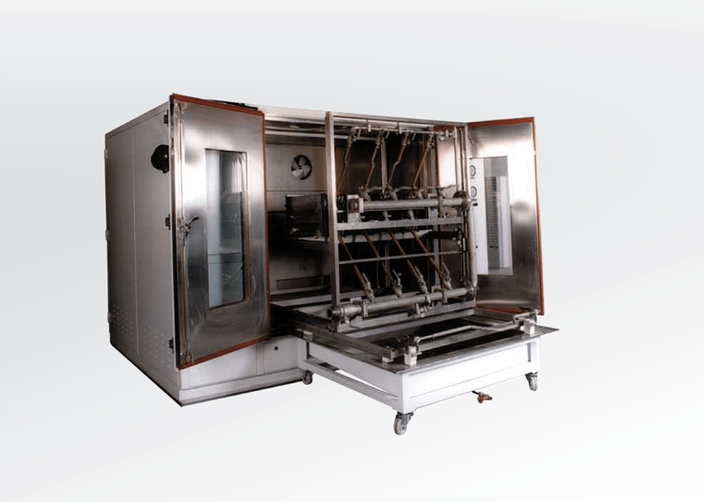 Hydraulic test stand from Blum-Novotest for radiators
