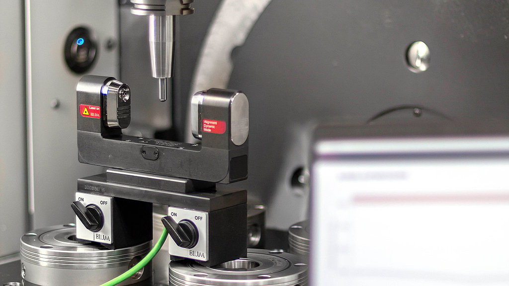 BLUM Lasersystem für Bearbeitungsspindeln von Werkzeugmaschinen BLUM mobile Spindelüberwachung (PSC) bei kptec service gmbh