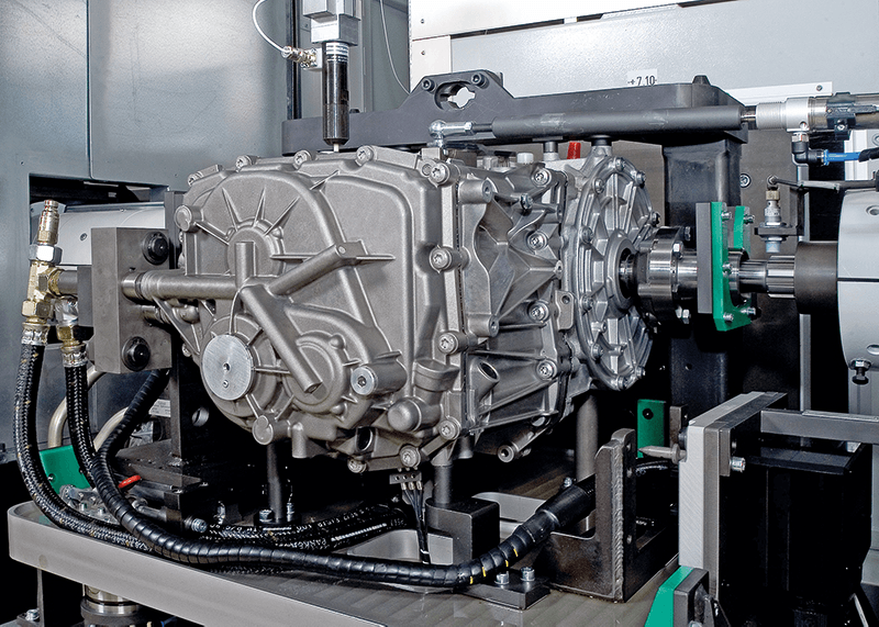 Eol test stand from Blum-Novotest for testing dual-clutch transmissions